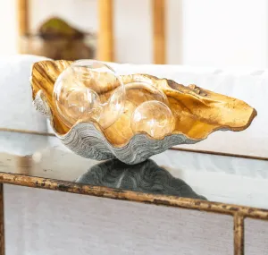 Golden Clam Bowl 14" wide - Small