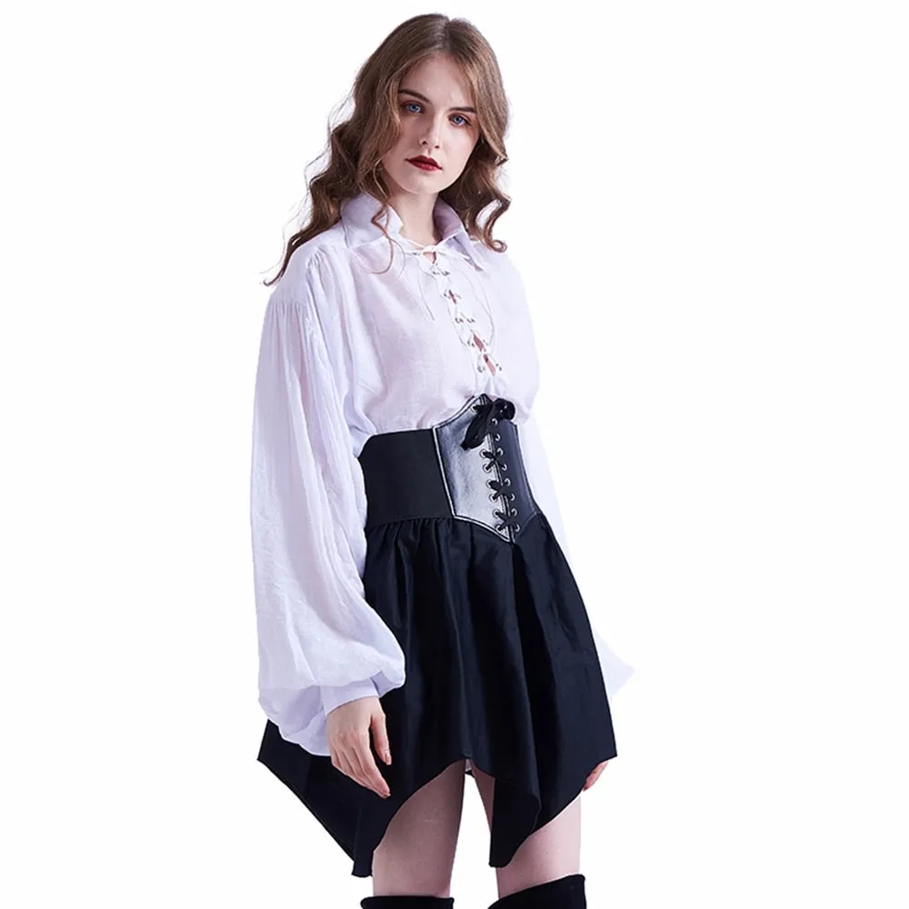 Gothic Black Corset Skirt