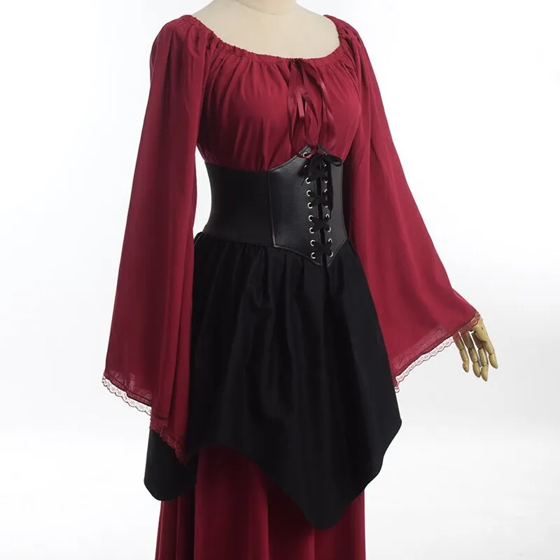 Gothic Black Corset Skirt