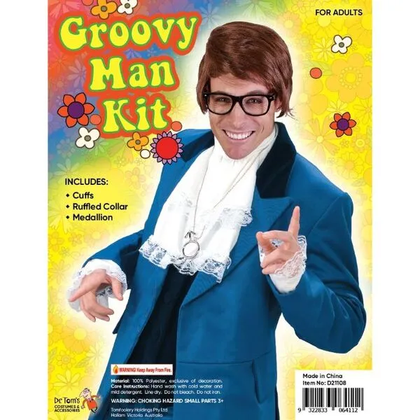 Groovy Man of Mystery Costume Accessory Kit