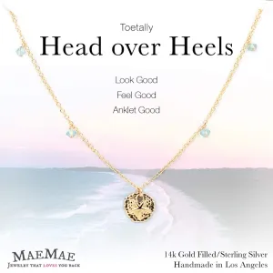 Head Over Heels Sand Dollar Charm Anklet