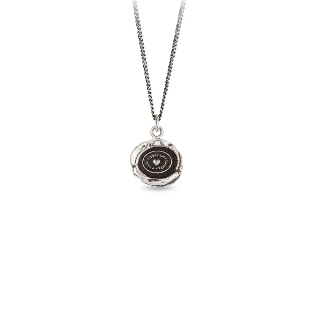 Heart Print Talisman Necklace
