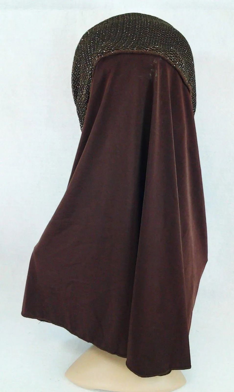 High Quality Viscose Lycra Lace Muslim Hijab Islamic Scarf Shawls Slip-on