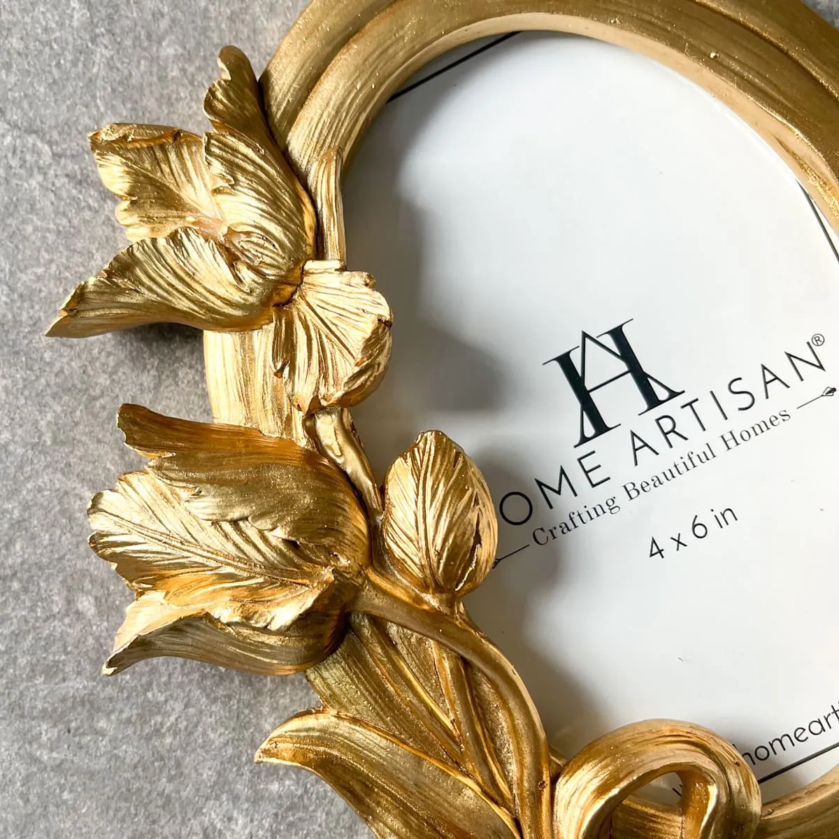 Home Artisan Marchesa Floral Detail Golden Photo Frame (4x6)