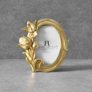 Home Artisan Marchesa Floral Detail Golden Photo Frame (4x6)