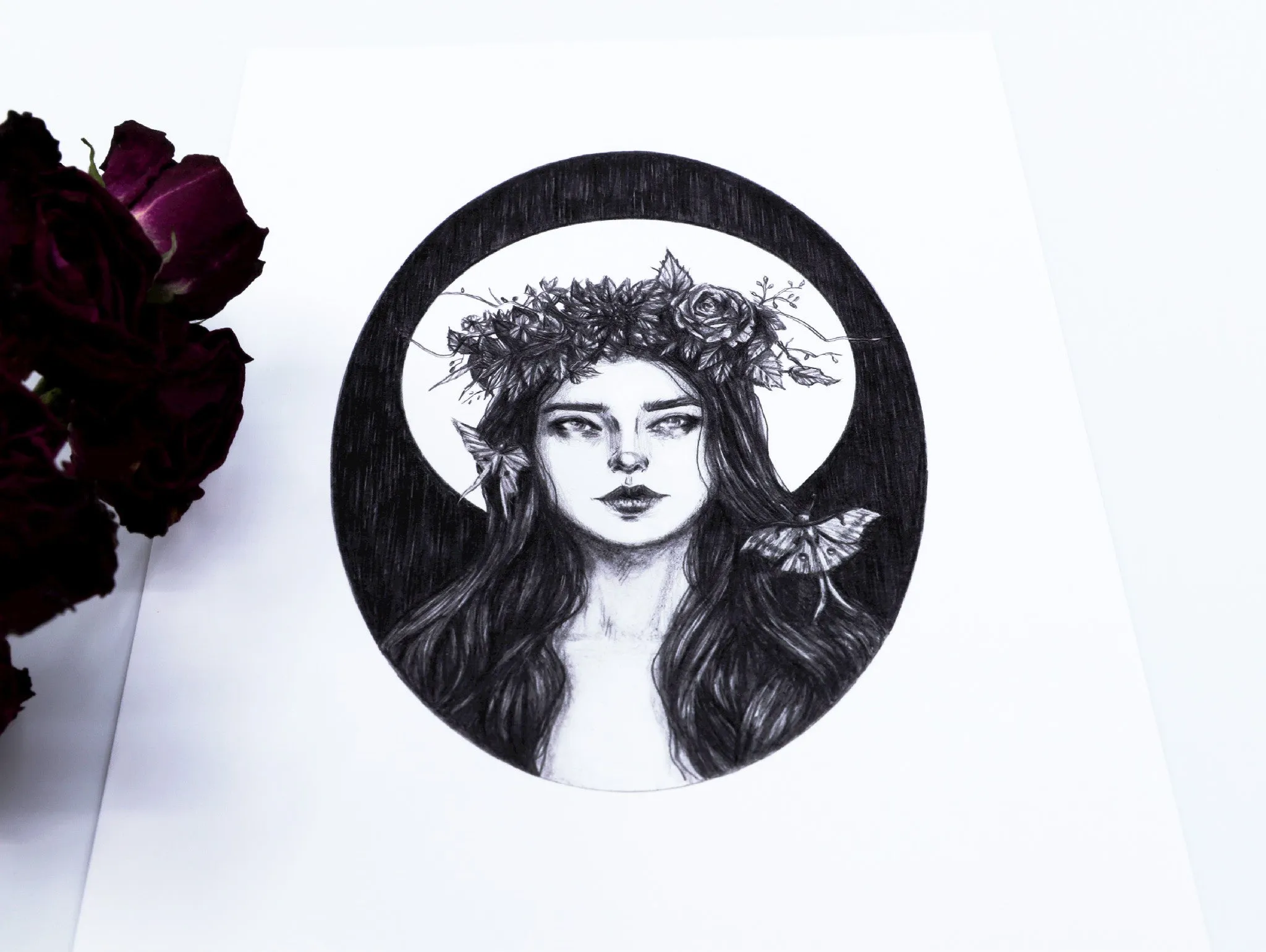 Illustrated Art Print | Luna