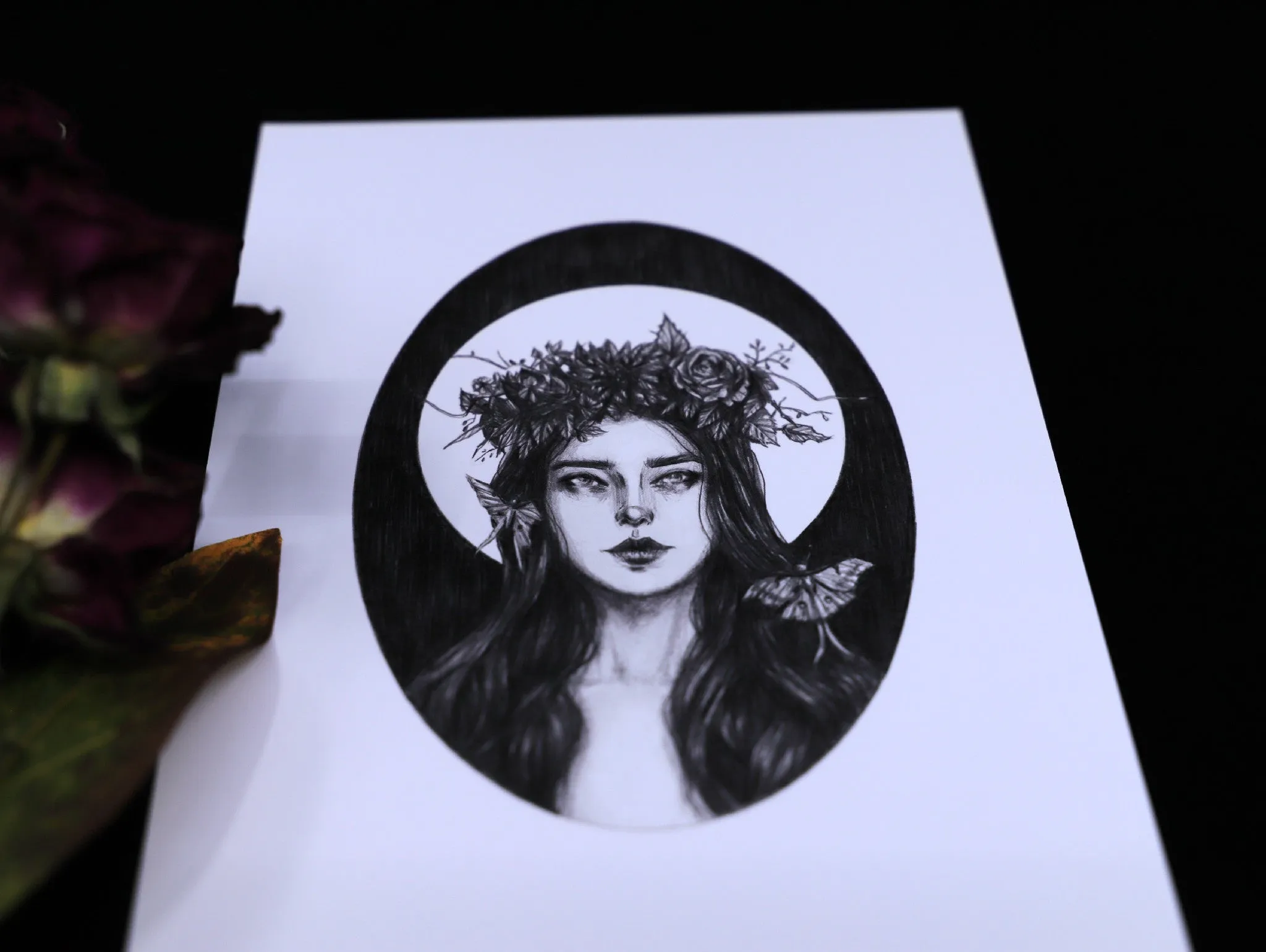 Illustrated Art Print | Luna