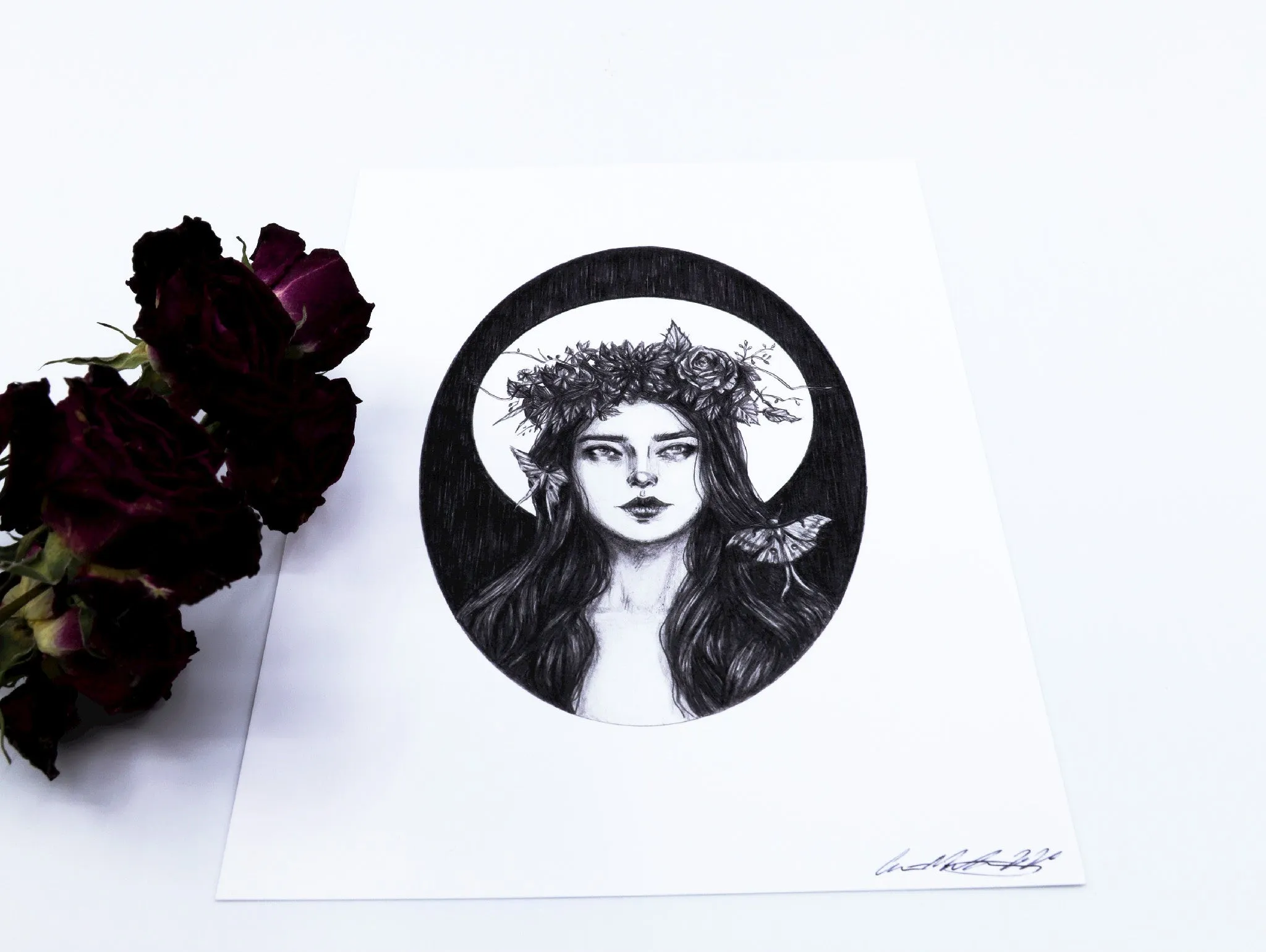 Illustrated Art Print | Luna