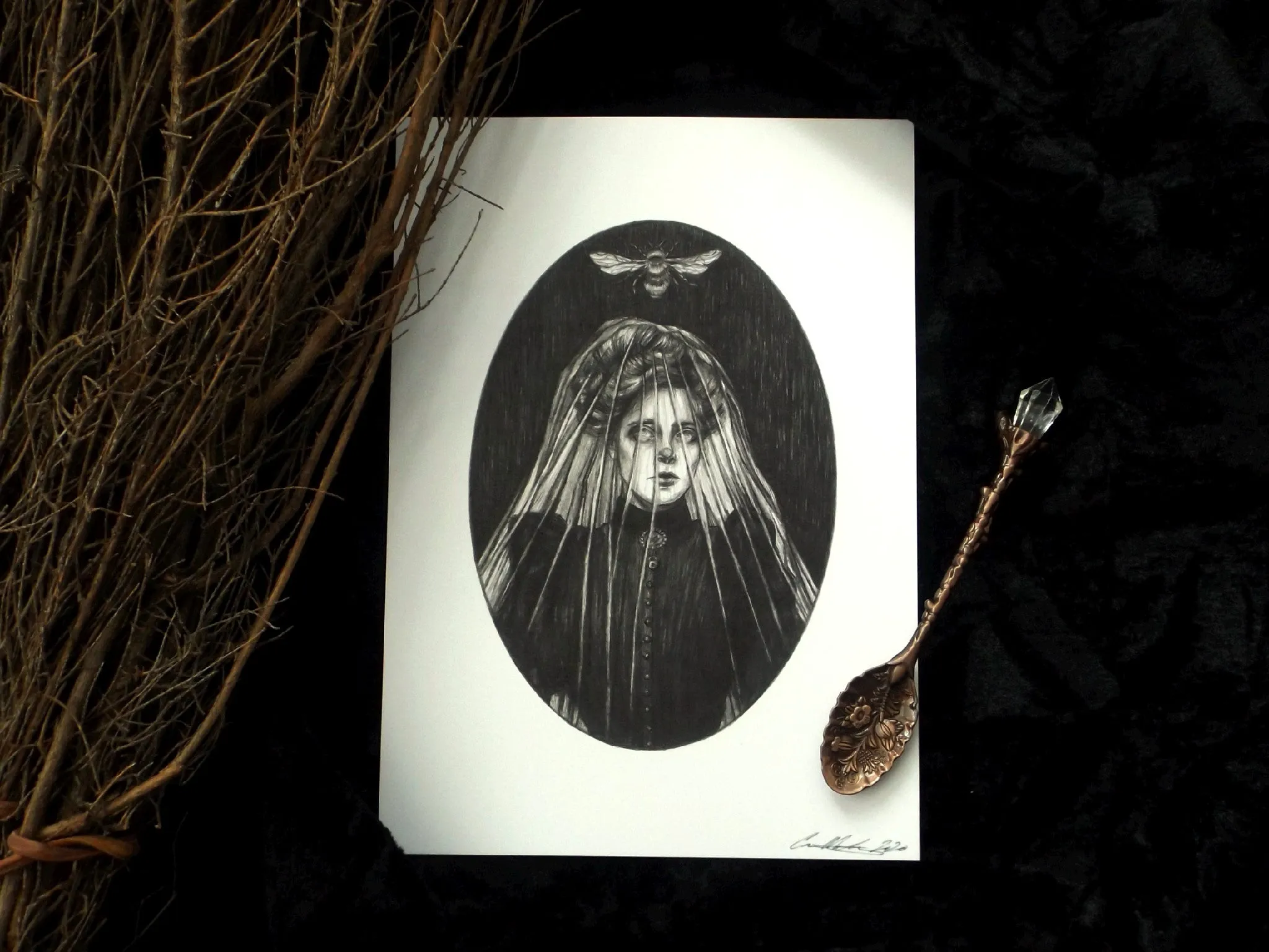 Illustrated Art Print | Telling the Bees