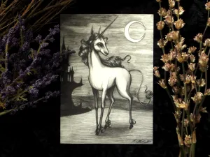 Illustrated Art Print | The Last Unicorn