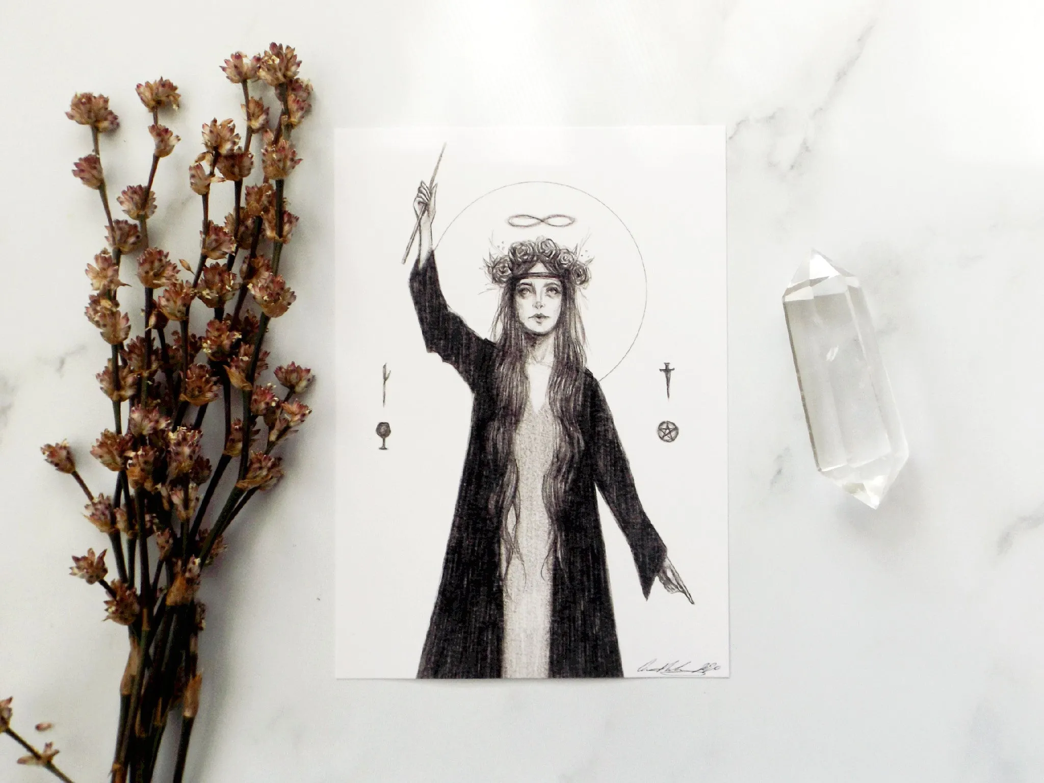 Illustrated Art Print | The Magician