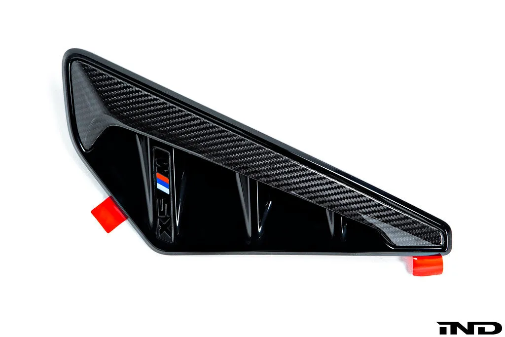 IND F95 Pre-LCI X5M  Carbon Side Grille Set