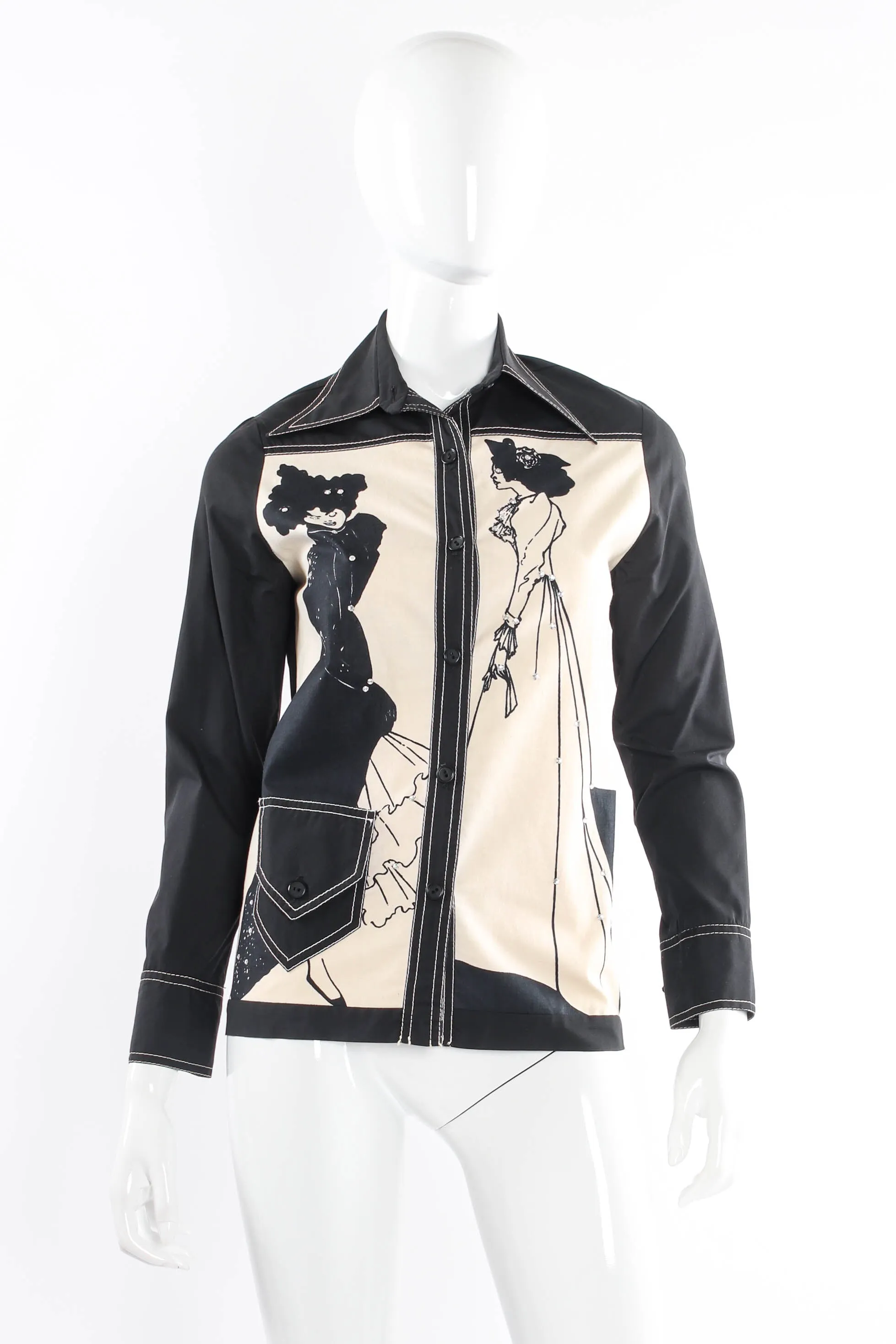 Jeweled Victorian Art Print Shirt