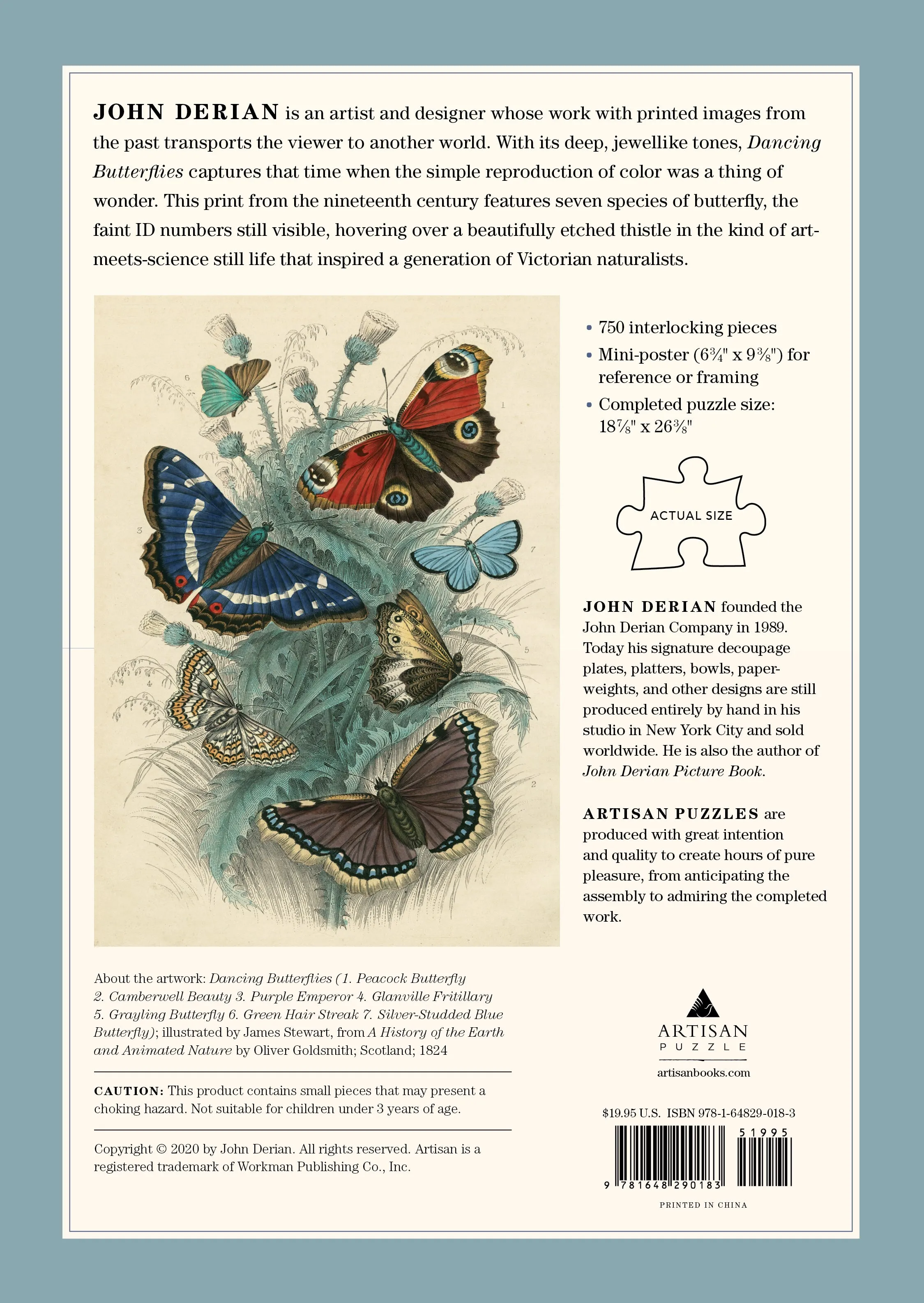 John Derian: Dancing Butterflies Puzzle