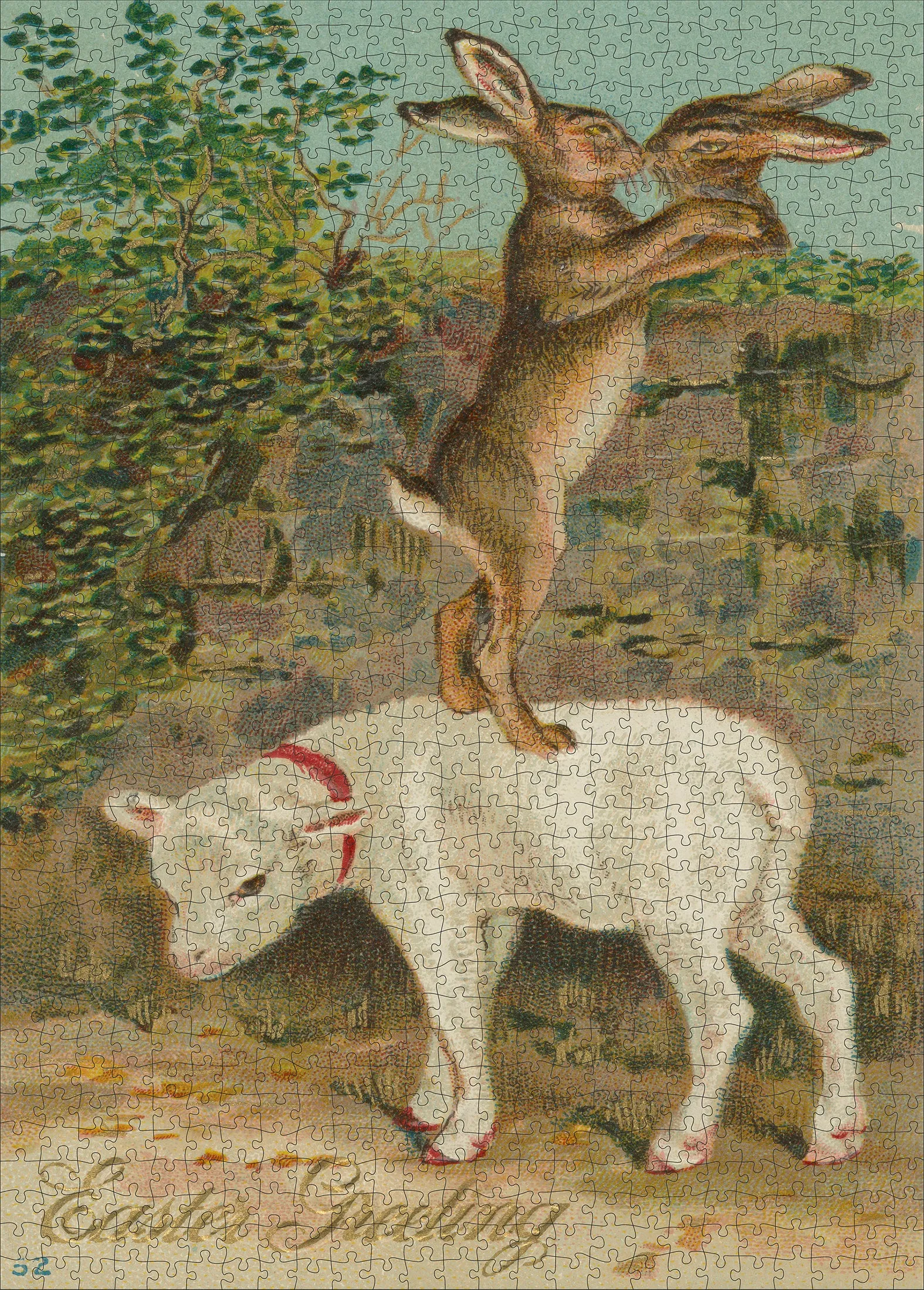John Derian Easter Greeting Puzzle