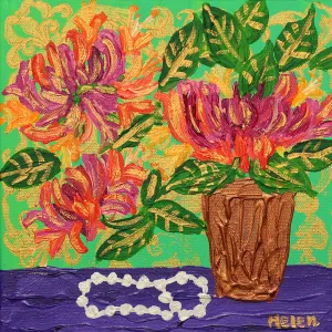 June Honeysuckle & Pearl Fine Art Print