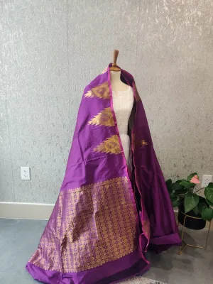 Kanchi Soft Silk saree Purple saree Gift saree Indian ethnicwear partywear saree traditional saree ethnic saree bridal saree