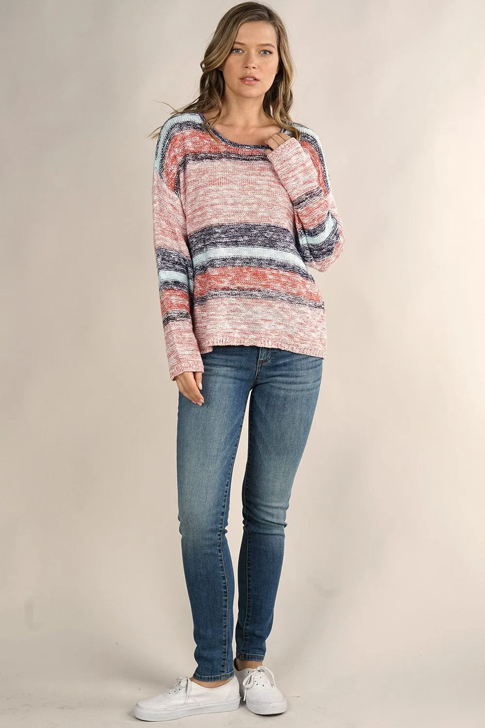 Kathryn Striped Knit Pullover
