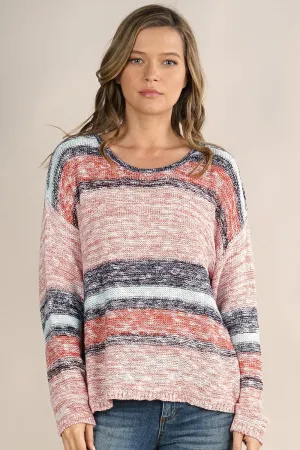 Kathryn Striped Knit Pullover