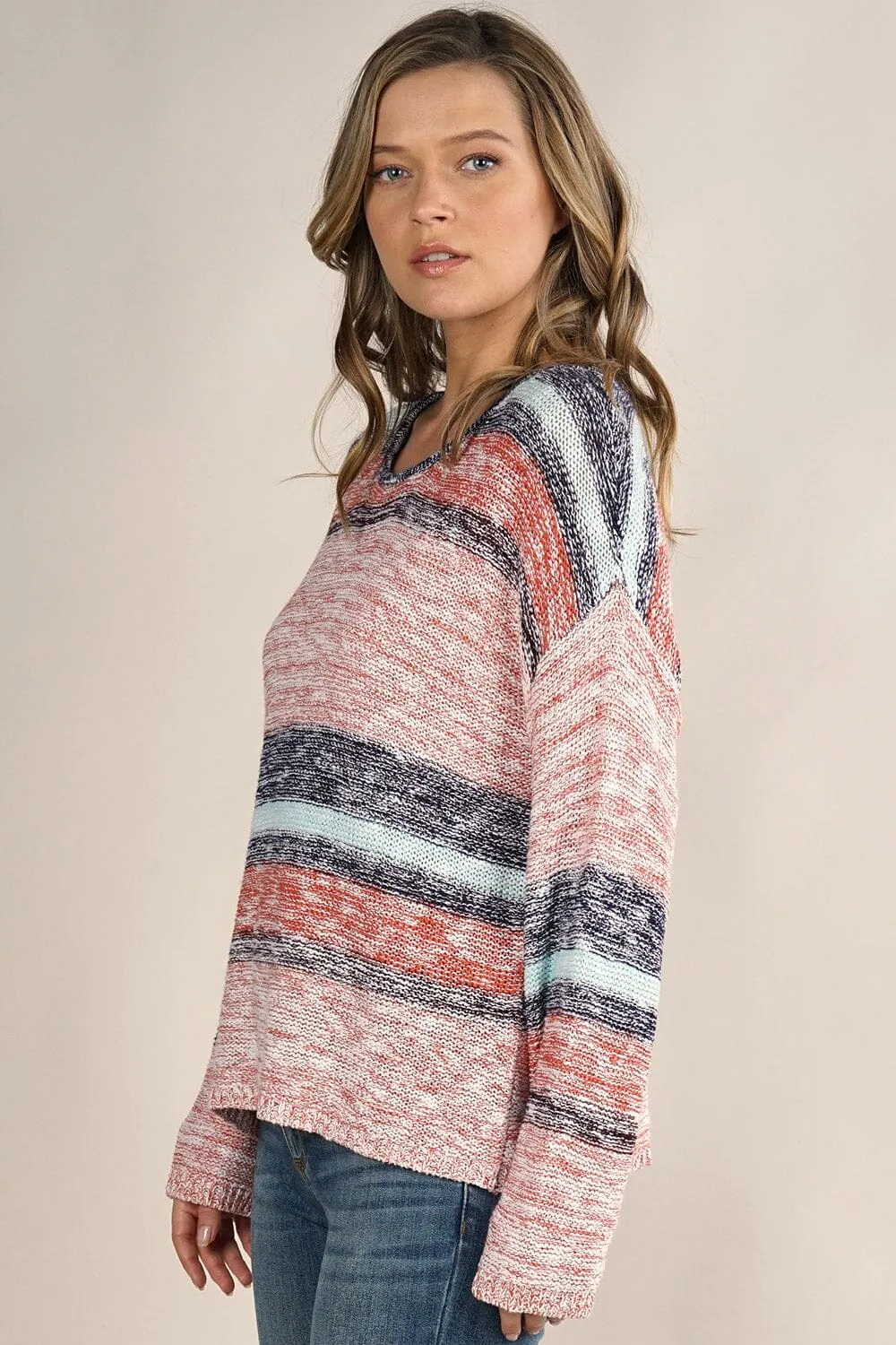 Kathryn Striped Knit Pullover