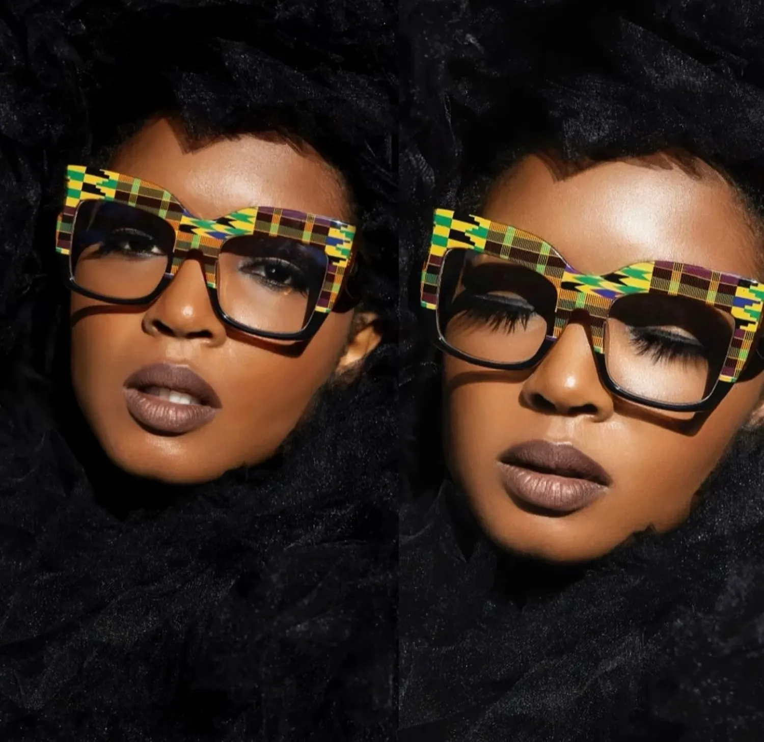 KB multicolor kente eyeglasses ‘as seen on Viola Davis’