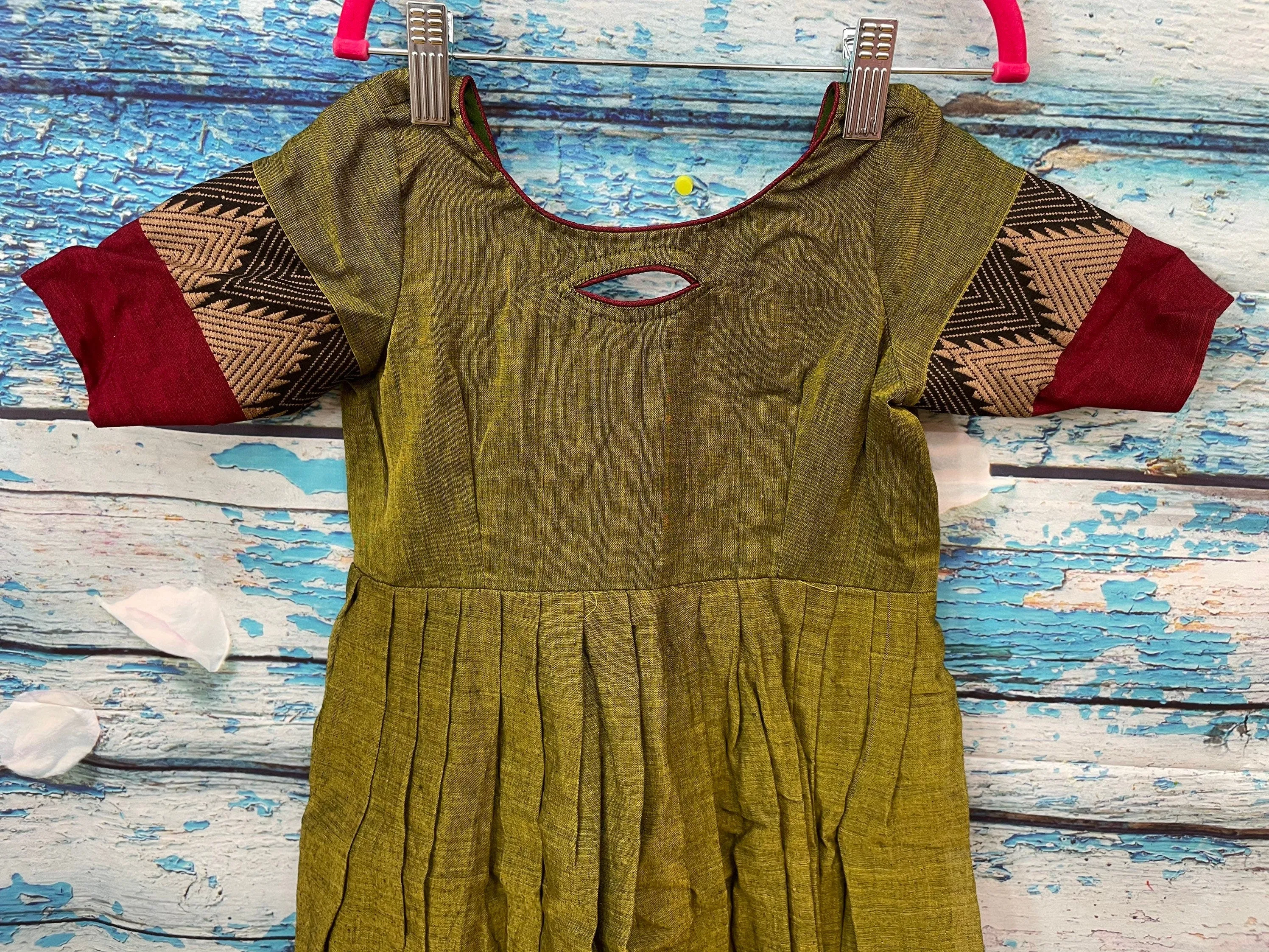 Kids Cotton dress | indian kids ethnic wear |Madhurai cotton Dress | Indian Kids Girl Dress | Kids lehenga |Handloom Dress