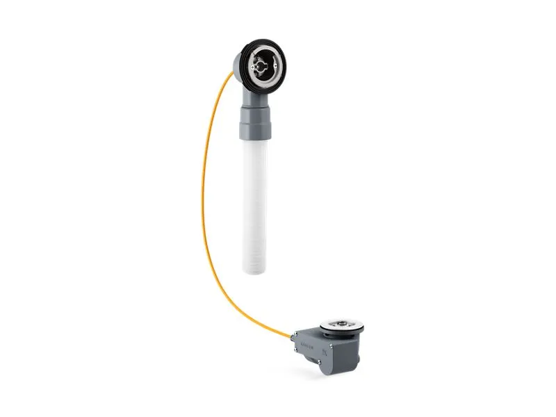 KOHLER K-37386 PureFlo Rough-in cable drain, PVC, 30" cable, less horizontal tube