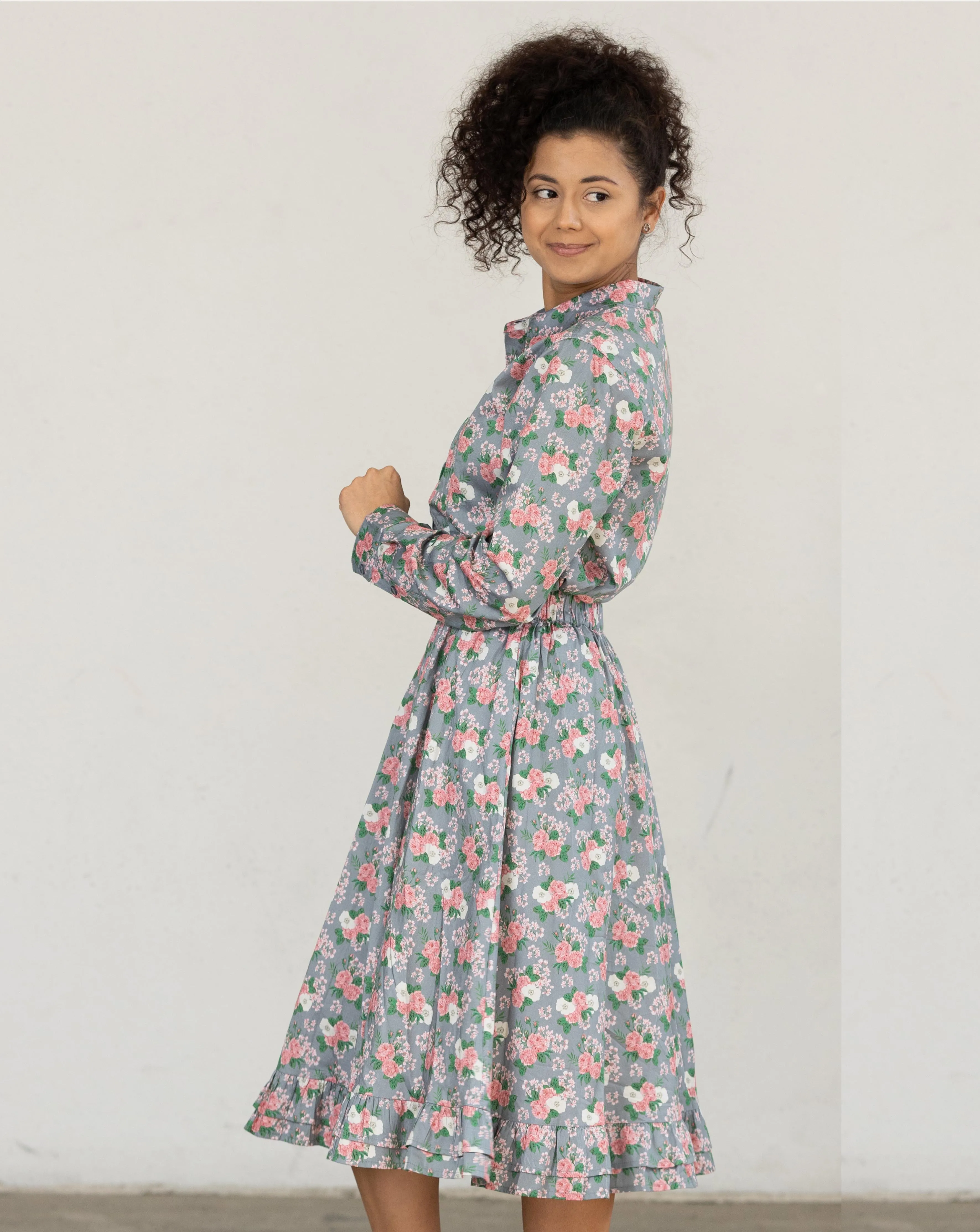 Laurina Fall Floral Printed Shirt