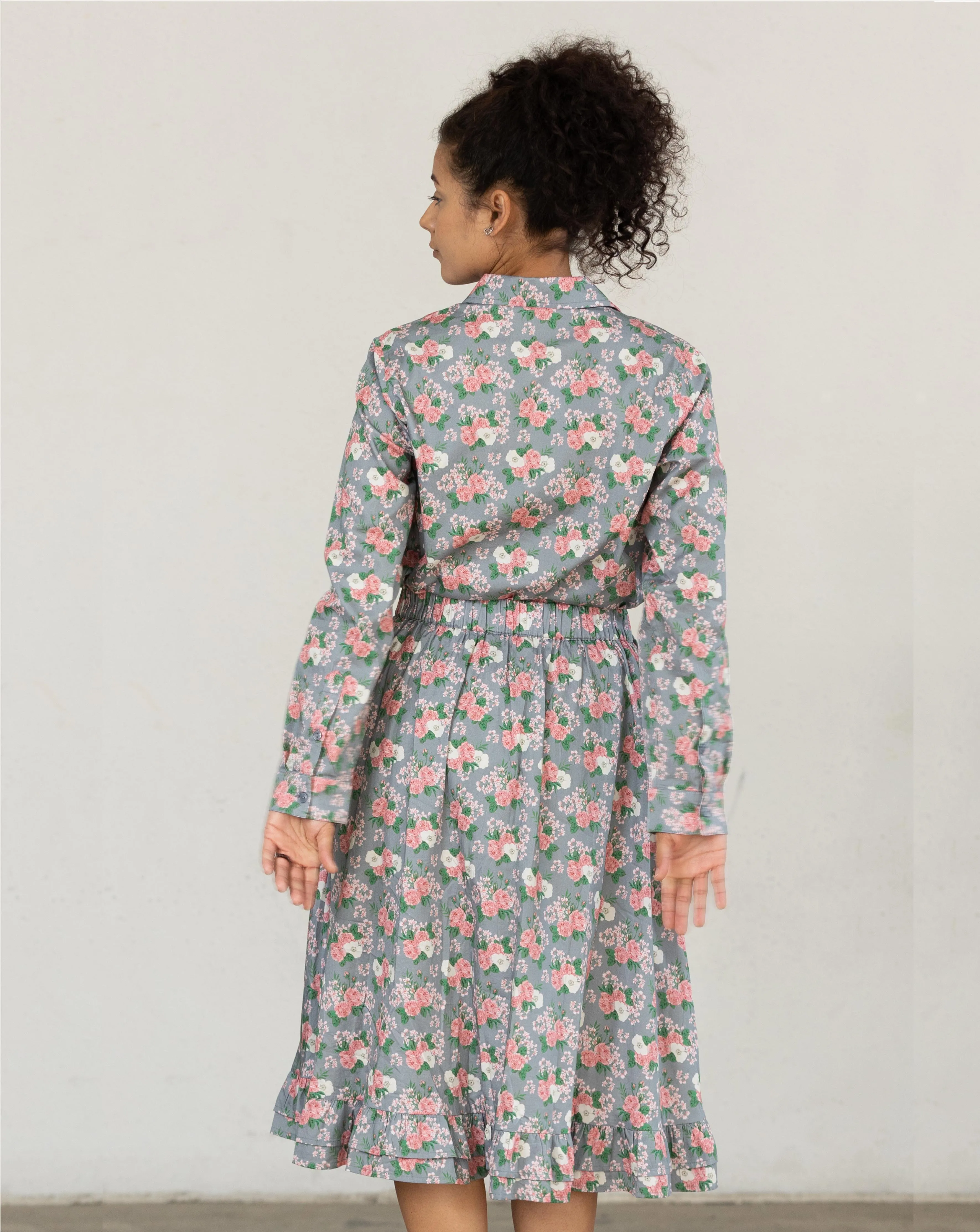 Laurina Fall Floral Printed Shirt
