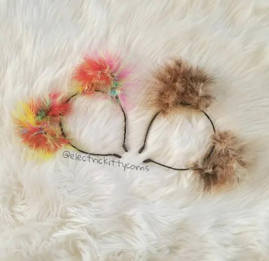 Leopard Fluff Kittycorn Ears