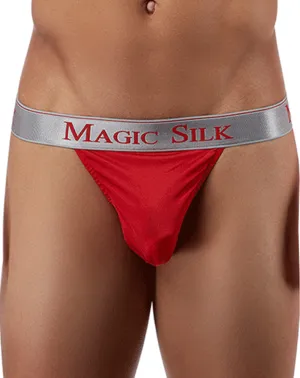 Magic Silk 4586 Silk Knit Micro Thong Red