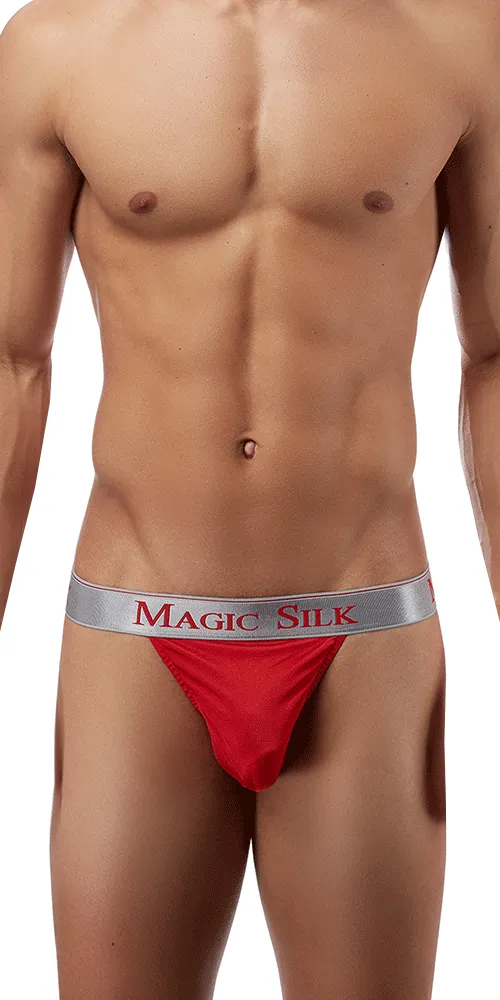 Magic Silk 4586 Silk Knit Micro Thong Red