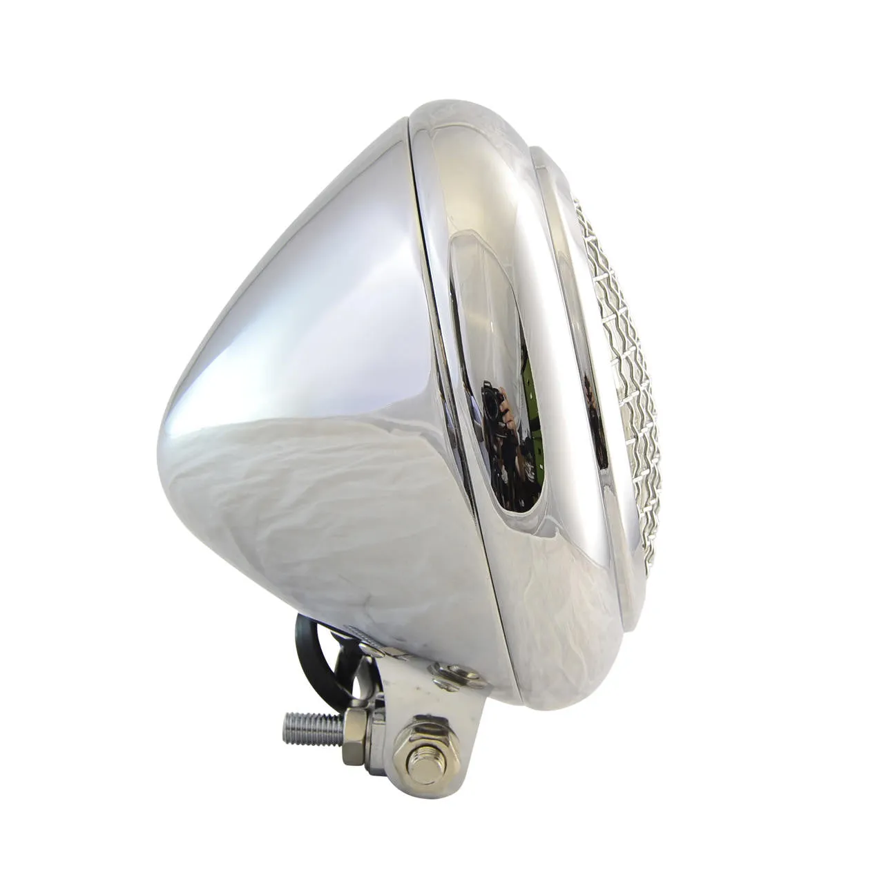 Mesh Grille Headlight - Chrome