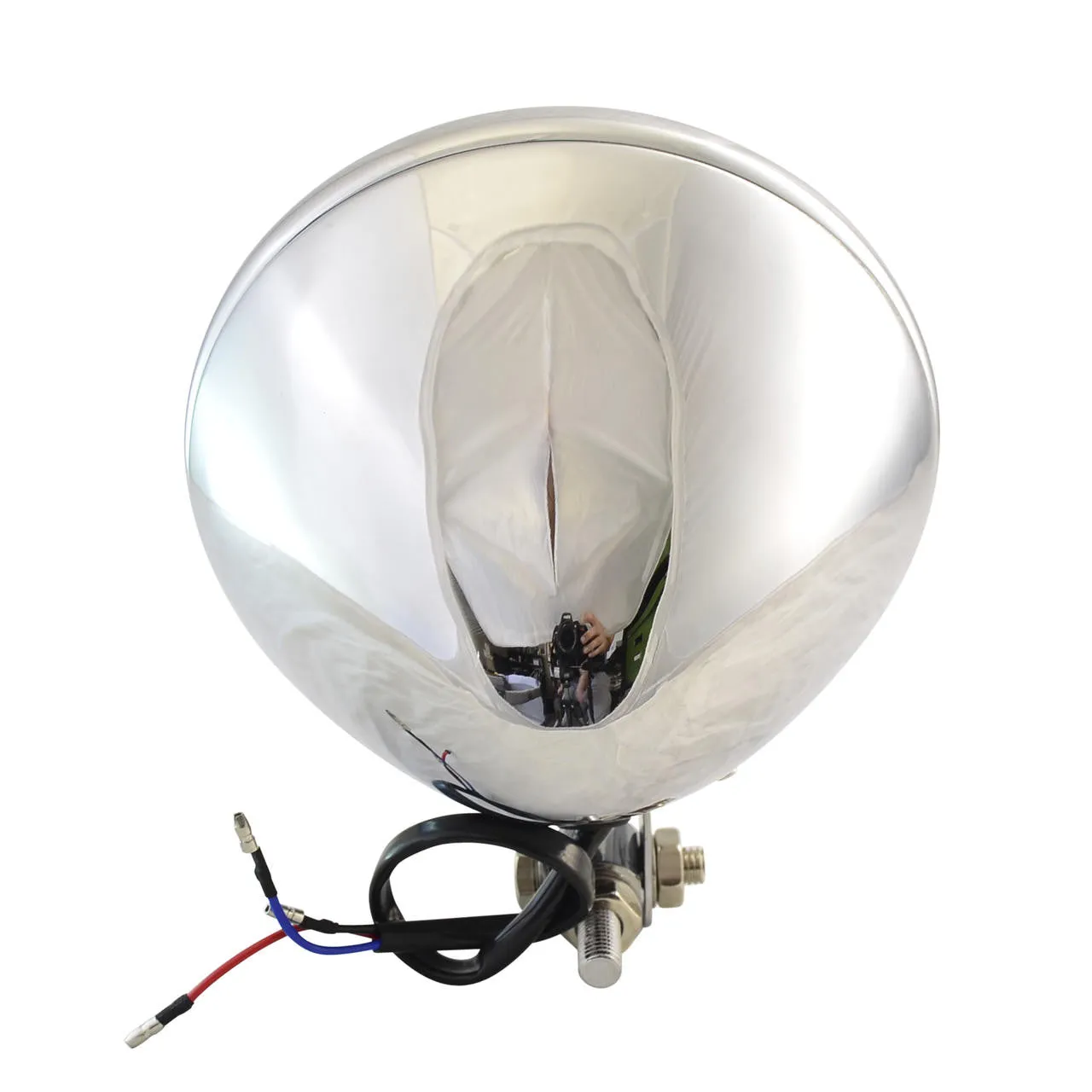 Mesh Grille Headlight - Chrome