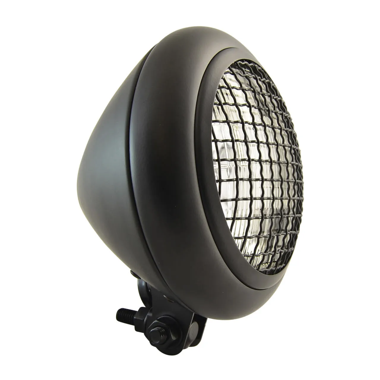 Mesh Grille Headlight - Matte Black