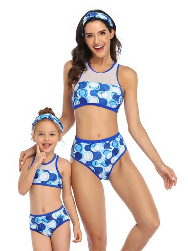 Mesh Vest Mom And Me Bikinis