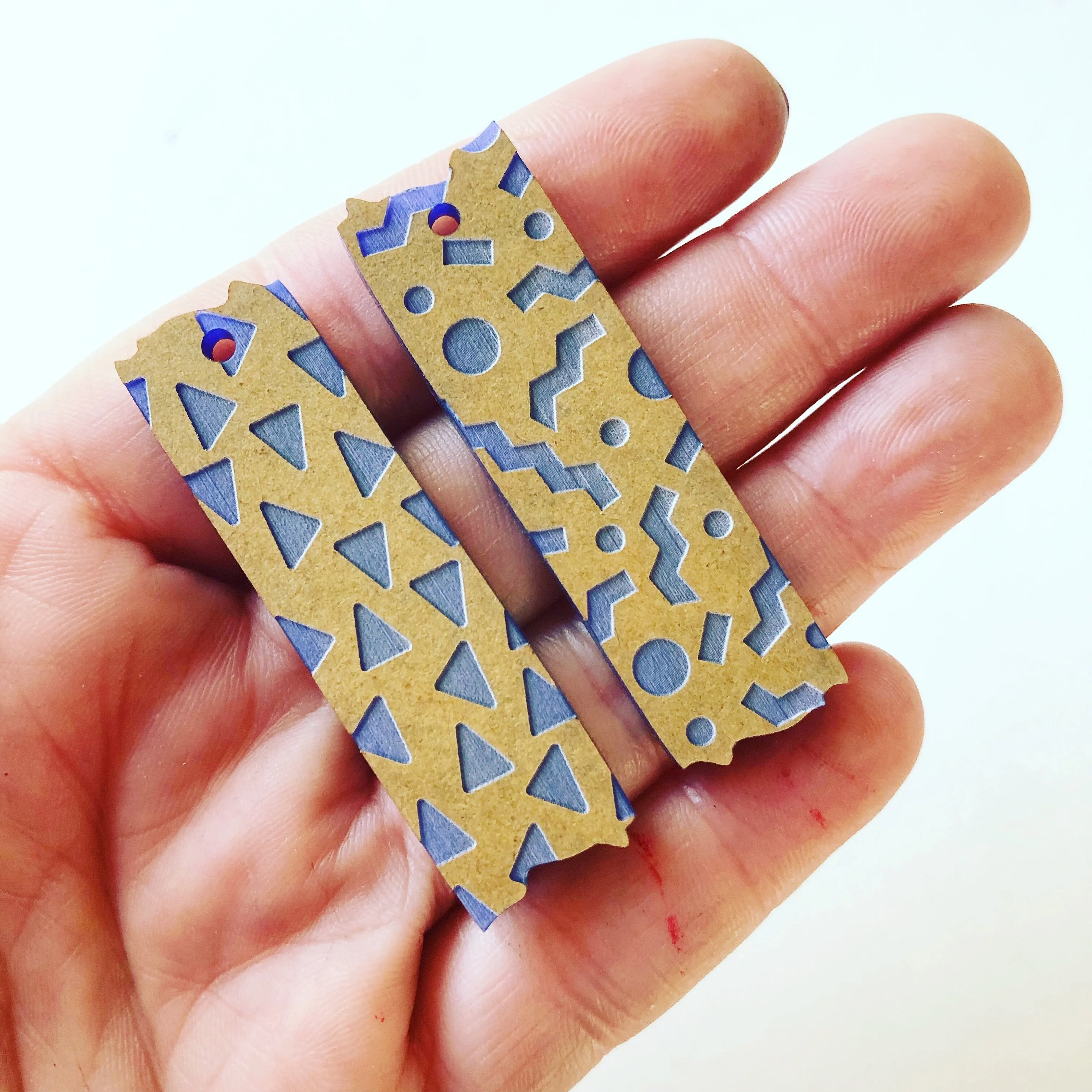 Mismatched Washi Tape Charms for Paint Fill - 10 pce Pack