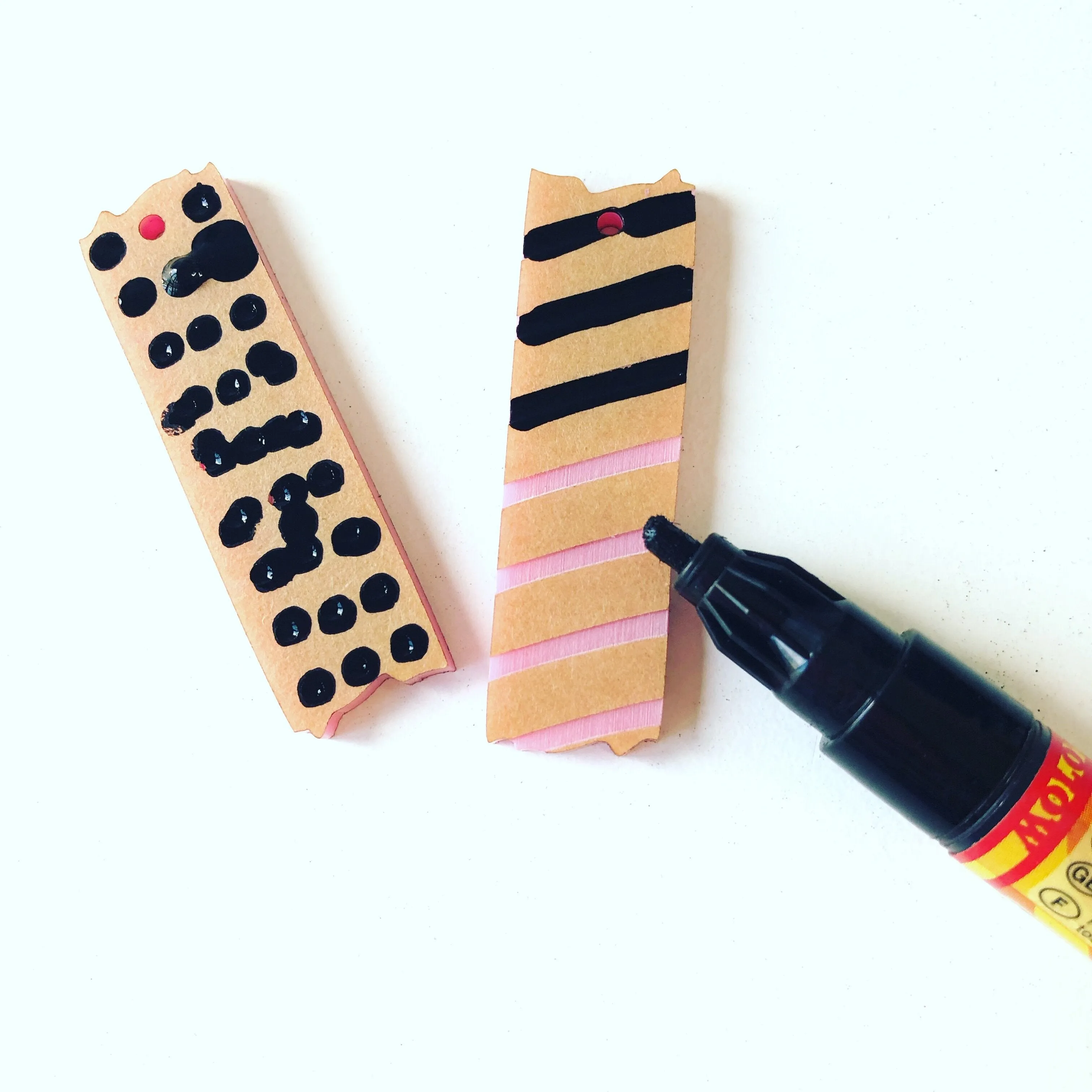 Mismatched Washi Tape Charms for Paint Fill - 10 pce Pack