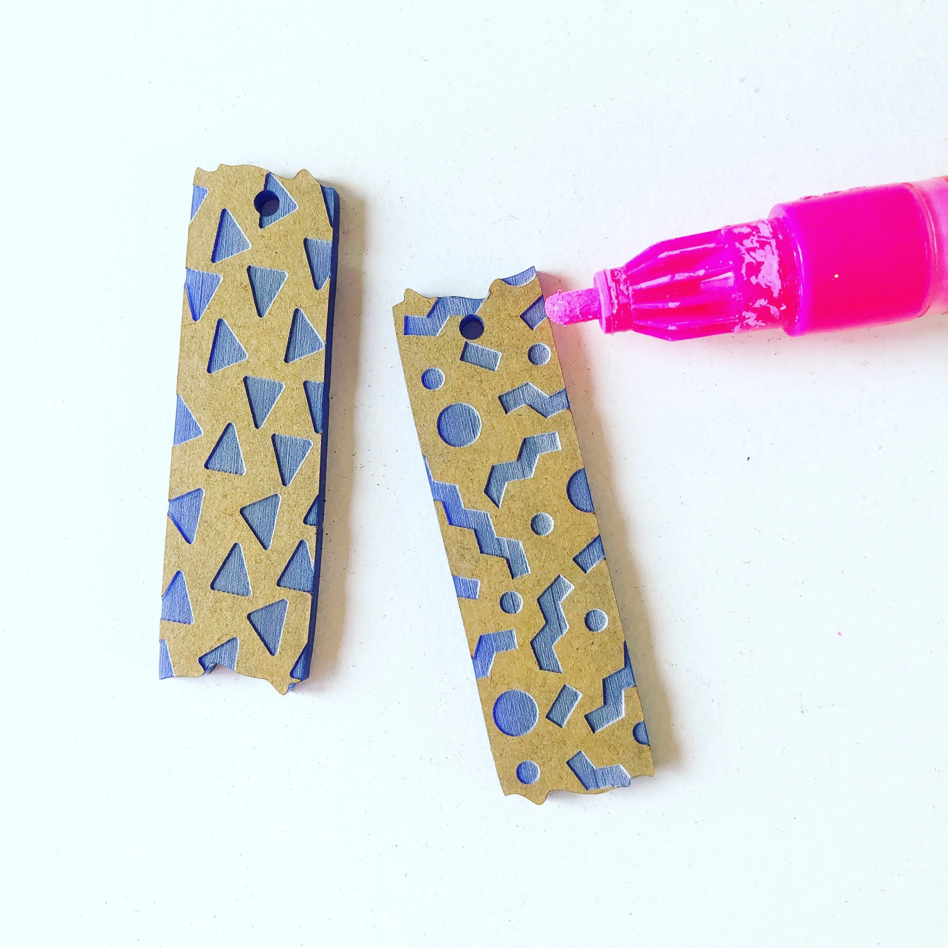 Mismatched Washi Tape Charms for Paint Fill - 10 pce Pack