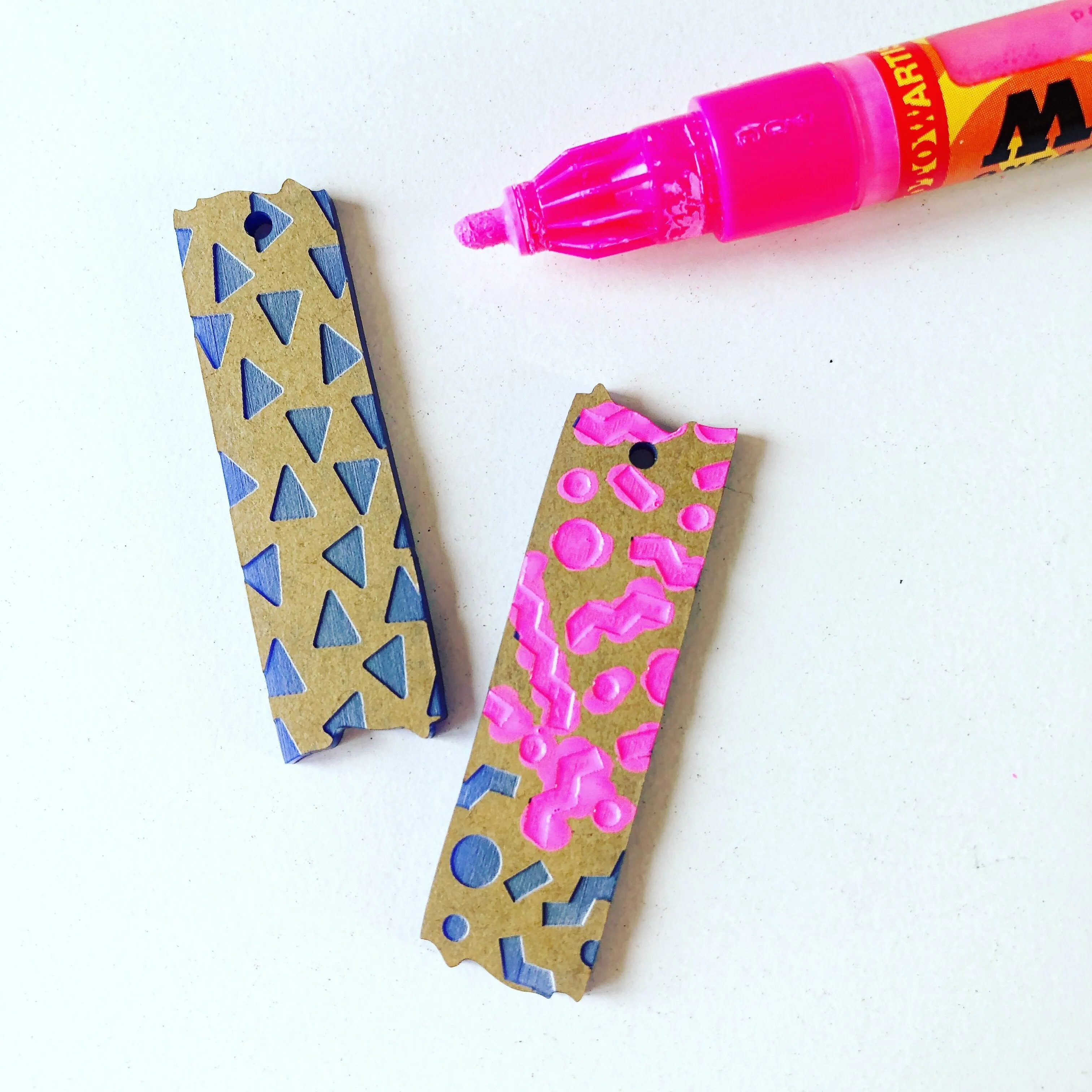 Mismatched Washi Tape Charms for Paint Fill - 10 pce Pack