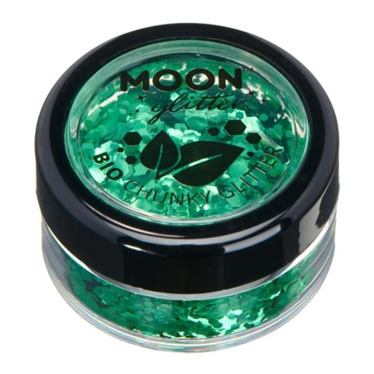 Moon Glitter Bio Chunky Glitter, Green