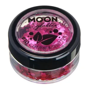 Moon Glitter Bio Chunky Glitter, Pink