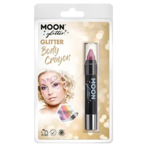 Moon Glitter Holographic Body Crayons, Pink