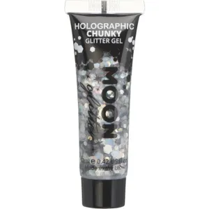 Moon Glitter Holographic Chunky Glitter Gel, Silvever