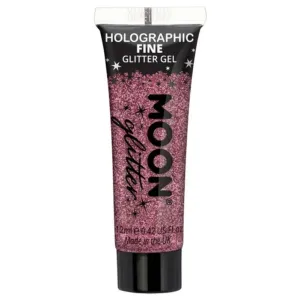 Moon Glitter Holographic Fine Glitter Gel, Pink