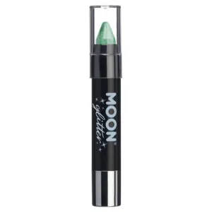 Moon Glitter Iridescent Body Crayons, Green
