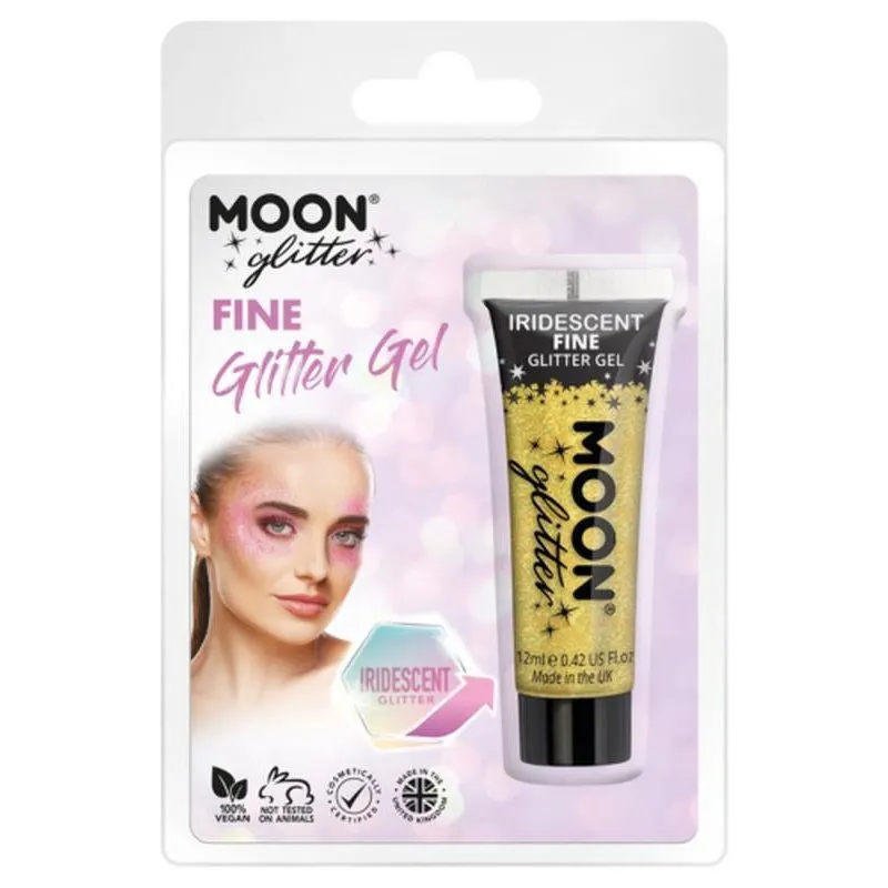 Moon Glitter Iridescent Glitter Gel, Yellow