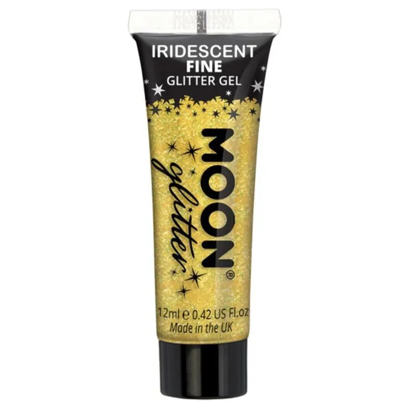 Moon Glitter Iridescent Glitter Gel, Yellow