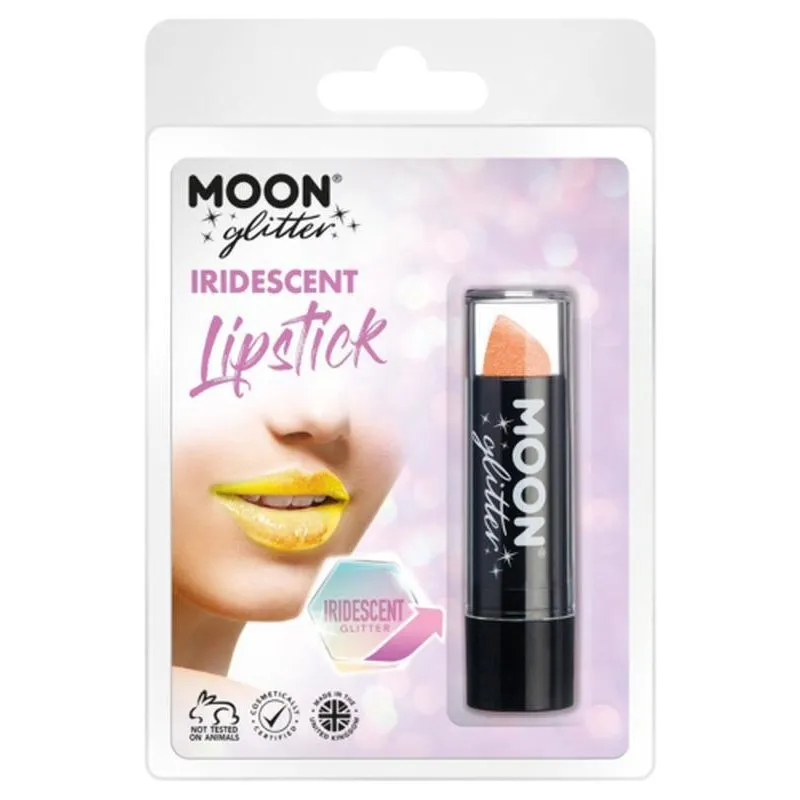 Moon Glitter Iridescent Glitter Lipstick, Orange