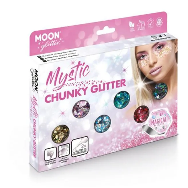 Moon Glitter Mystic Chunky Glitter, Assorted